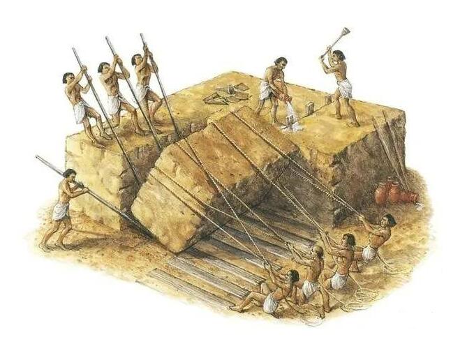 古代浸渗技术是切割巨大岩石